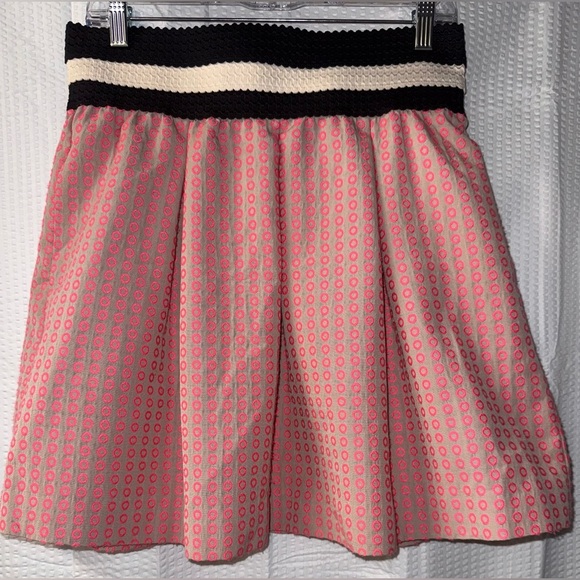 Maeve Anthropologie Women Dotted Brocade Box Pleated Mini Skirt Size M - Picture 3 of 7